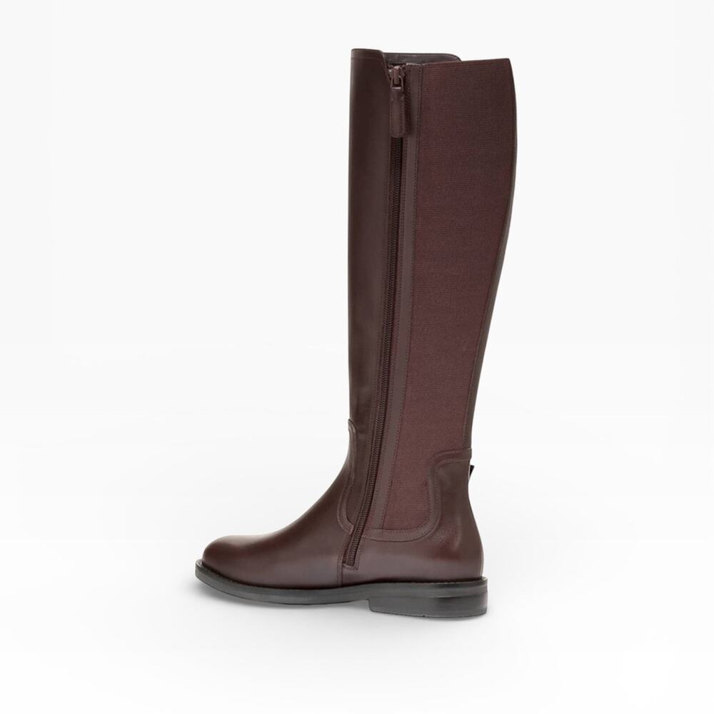 Cole Haan Celestina Block Heel Riding Brown Boots – Sz 9.5B - Picture 3 of 9